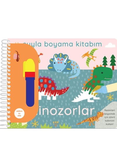Suyla Boyama Kitabım - Dinozorlar - Aıaı-896968