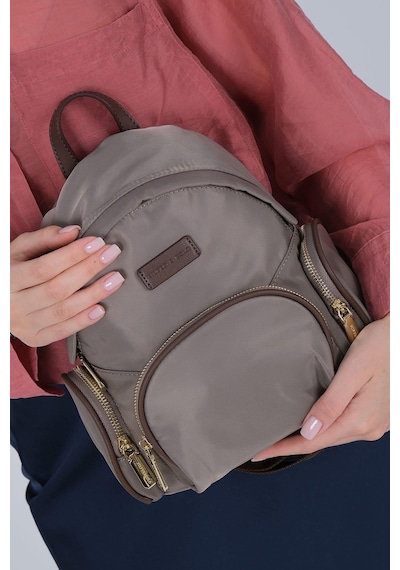 Silver Polo Sp1208 Kadın Sırt Çantası Saten Kum-kahve