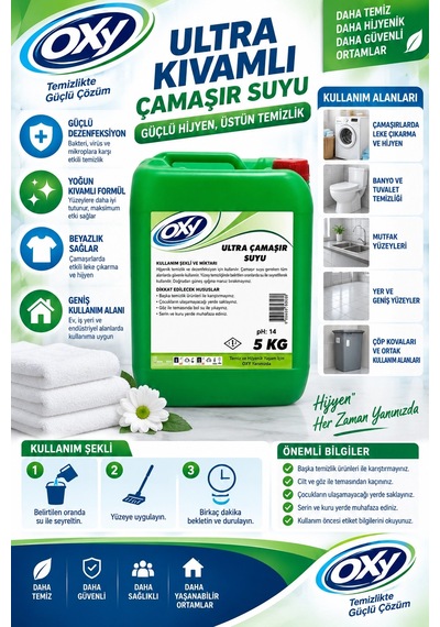 Oxy Ultra Kıvamlı Çamaşır Suyu 5 Kg Tekli