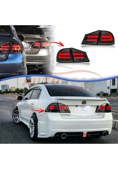 Honda Civic Fd6 2006-2012 Bmw Dizayn Füme Ledli Arka Stop