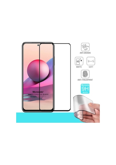 Xiaomi Redmi Note 10 5g Seramik Matte Flexible Ekran Koruyucu Siyah