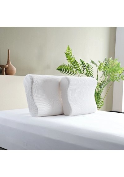 Doqu Home Visco Comfort Yastık 51 X 42 + 13 Cm - Beyaz Beyaz