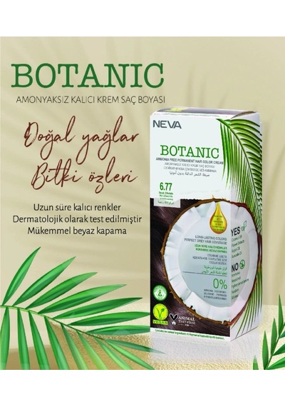 Botanıc Amonyaksız Kalıcı Krem Boya Seti 6.77
