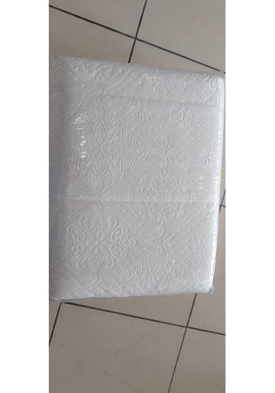 Merinos Yatak Örtüsü Çift Kişilik İpeksoft / Çeyizlik / Günlük Kullanım İçin Uygun Açık Krem