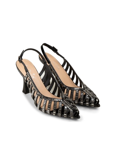 Deery Kadın Siyah Slingback Abiye Ayakkabı - 26204zsyhm01