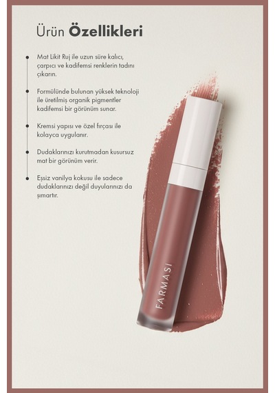 Uzun Süre Kalıcı Kadifemsi Yapı Mat Likit Ruj - 10 Nude Essence