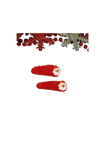 Yeniyıl Yılbaşı Temalı Toka - 2li Kırmızı