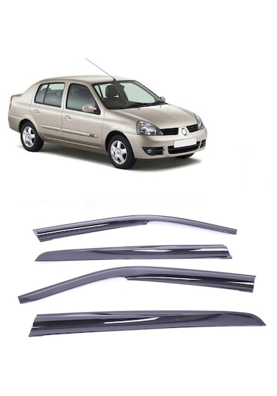 Renault Symbol Sedan 2002.2008 Ön Arka 4 Lü Mugen Cam Rüzgarlığı