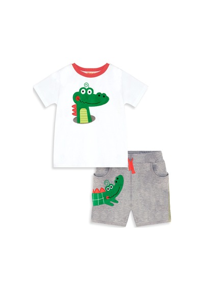 Timsah Baggy Erkek Çocuk Yazlık T-shirt Şort Takım