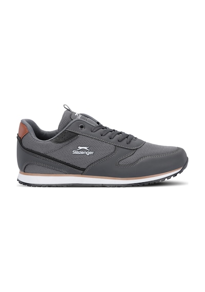 Slazenger Ironıcs I Erkek Büyük Beden Koyu Gri Günlük Spor Ayakkabısı