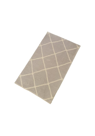 Jassrug Royal Kaymaz Taban Banyo Halısı 50x80 Diamond Gri Gri