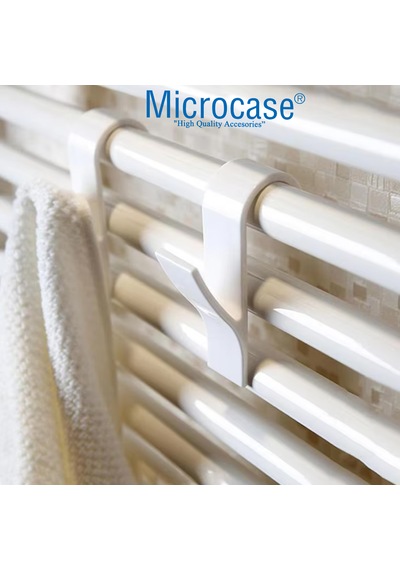 Microcase Kalorifer Radyatör Peteğinden Havlu Bornoz Kurutma Askılığı -al4955 1 Adet Beyaz