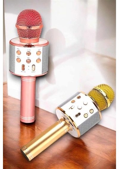 Hubrendy Tekno Kablosuz Bluetooth Karaoke Mikrofon Usb Ve Aux Girişli, Yüksek Ses Kalitesi