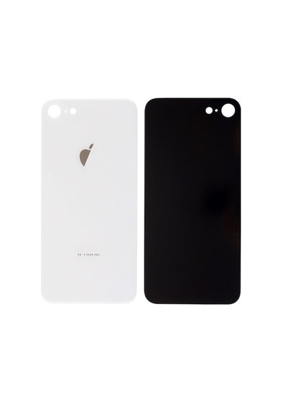 Apple iPhone Uyumlu   8 Arka Pil Kapak Batarya Kapağı Siyah