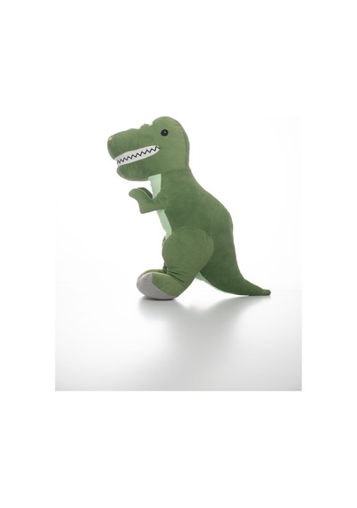 Sevimli Yeşil Dinozor, Tirex Peluş Oyuncak - Yumuşak Ve Eğlenceli Oyun Arkadaşı 40 Cm Yeşil