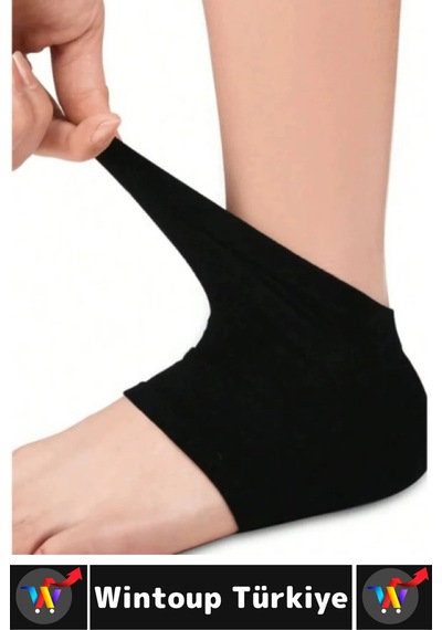 Ergonomik Konforlu Kaymaz  Azaltan Esnek Silikon Çok Şık Unisex Nemlendirici Topuk Çorabı 2 Çift Standart
