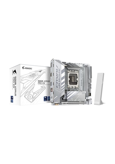 Gigabyte B860ı-aor-pro-ıce 9200mhz Oc Ddr5 Lga1851 M.2 Hdmı Dp Mini-ıtx Anakart