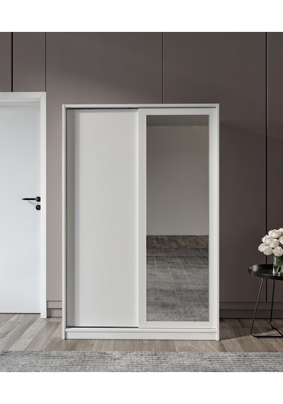 %100 Mdf Aynalı Sürgülü Dolap Portmant