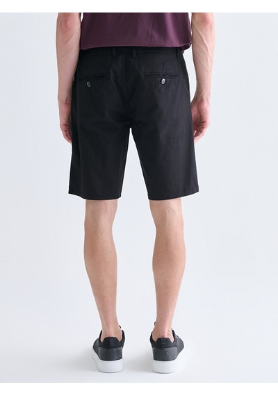 Lcwaıkıkı Classic Siyah Slim Fit Gabardin Erkek Şort