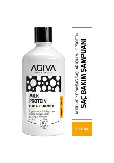 Milk Protein Kuru Ve Yıpranmış Saçlar İçin Amino Complex İçeren Saç Bakım Şampuanı 500ml Tüm Saçlar