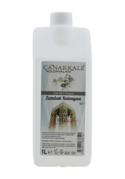 Çanakkale Kolonyaları Beyaz Zambak Kolonyası - 1 Litre - Bidon Korumalı Kapak - Yeni Model