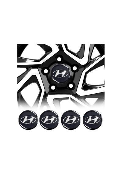 Hyundai Jant Göbeği Etiketi 60mm