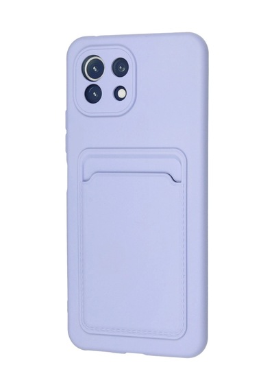 Xiaomi Mi 11 Kılıf Kelvin Kartvizitli Silikon - Ee656 lila