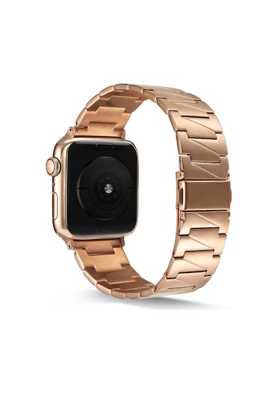 Apple Uyumlu  Watch 38 MM Krd-48 Metal Kordon-Siyah