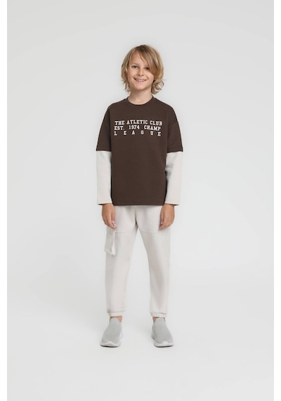 Xo Kids Erkek Çocuk Sweatşirt 4-8 Yaş 1845 Kahve