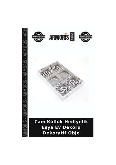 Cam Küllük Hediyelik Eşya Ev Dekoru Dekoratif Obje Çok Renkli