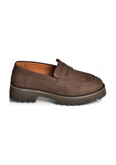 Fox Shoes V944086101 Kahverengi Hakiki Deri Nubuk Kalın Tabanlı Makosen Ayakkabı Kahverengi Fox Shoes V944086101 Kahverengi Hakiki Deri Nubuk Kalın Tabanlı Makosen Ayakkabı Kahverengi