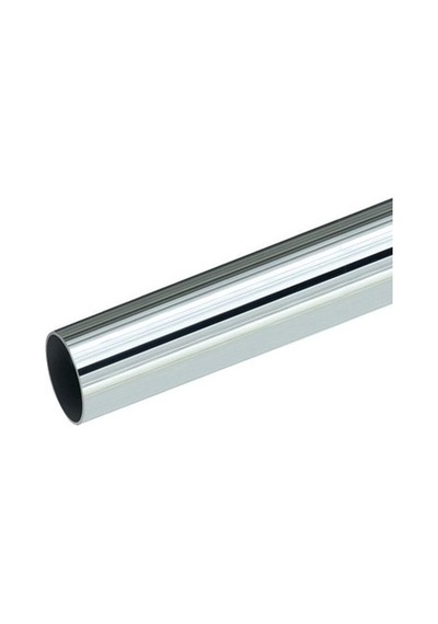 Gardırop Askı Borusu Krom 25 Mm Yuvarlak 1 Mt.