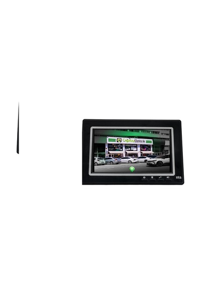 15 Daire Nts 2015-s 7'' Görüntülü Diafon Siyah-8003 Tuş Takımlı Şifreli Zil Panelli Set