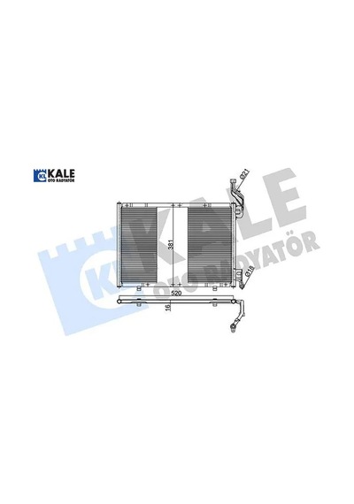 Klıma Radyatoru B Max 12 Fıesta Vı 1.6 Tdcı 12 Mt - Kurutucu Yok Kale Radyatör Av1119710eb/ 2001185/ C1b1 19710bc
