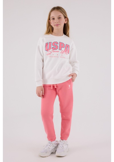 U.s. Polo Assn Kız Çocuk Beyaz Eşofman Takımı Beyaz