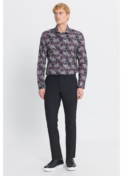 Altınyıldız Classıcs Erkek Sıyah Slim Fit Dar Kesim Yünlü Yan Cepli Takım Elbise Pantolonu Siyah