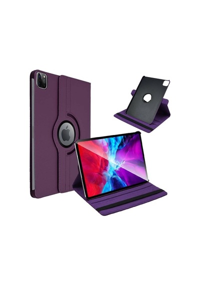 Apple Uyumlu iPad Pro 12.9 2020 4.Nesil Kılıf 360 Dönerli Standlı +Kalem