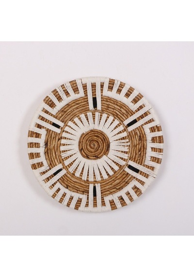 Aspendos 40x9 Cm Çap- Doğal Abaka Duvar Tabağı