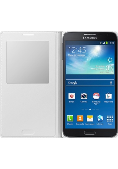 Samsung Uyumlu Galaxy Note 3 Neo N7500S-View Cover Kapakli Kili 361291449