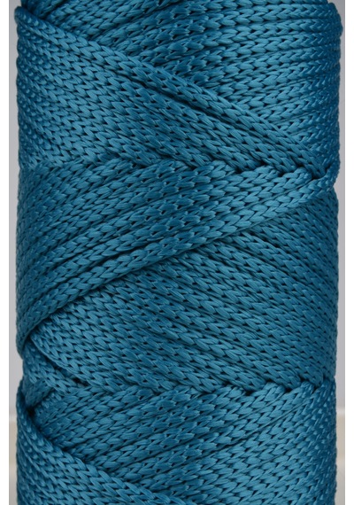 5 Mm - 400 Gr Polyester Makrome Ipi Petrol Mavisi 95 M Polyester Makrome Ip Supla Ip Ve Çanta Ipi