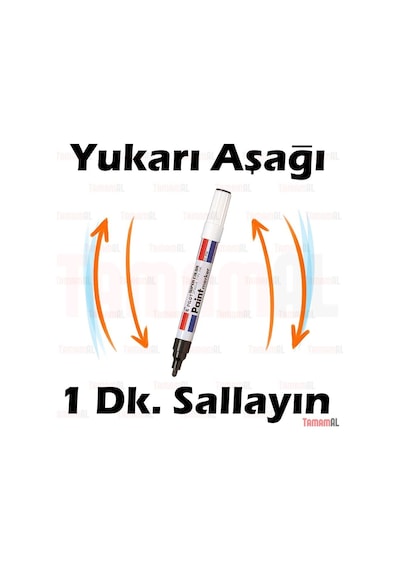 Marvy Araç Kaporta Rötuş Gümüş Gri Boya Kalem (Çok Kaliteli Japon