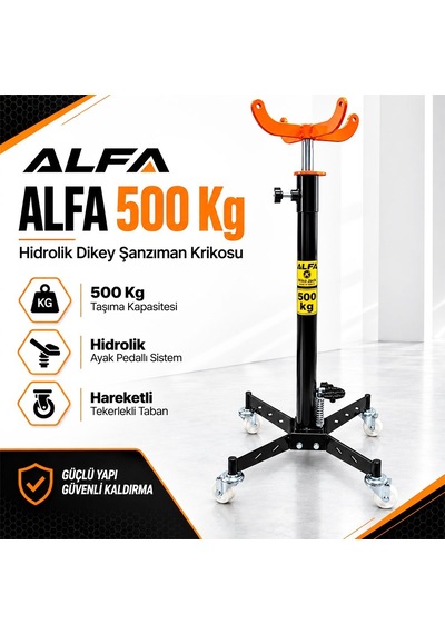 Alfa 500 Kg Hidrolik Dikey Şanzıman Krikosu