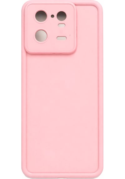 Mi 13 Pro Uyumlu Kamera Çıkıntılı Mat Silikon Telefon Kılıfı Pembe