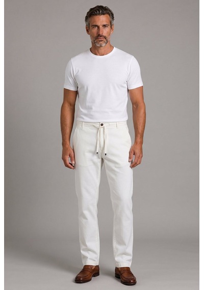 Bisse Ekru Jogger İpli Spor Pantolon Pns26y26105 D03