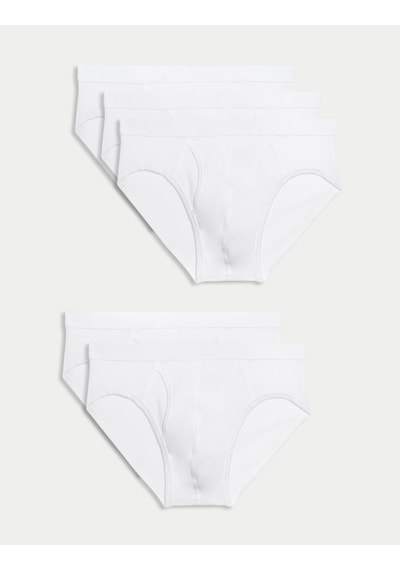 Marks & Spencer 5'li Cool & Fresh Brief Külot Seti T14006766s Beyaz