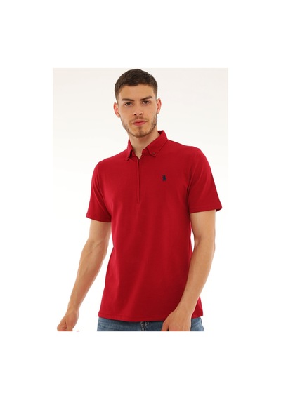 T8583 Dewberry Erkek T-shırt-bordo Bordo