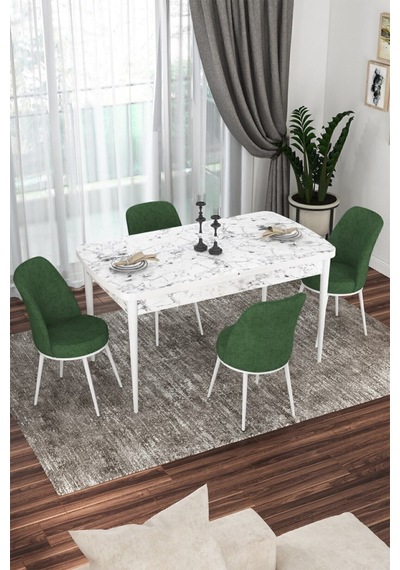 Canisa Concept Kor Serisi 70x114 Açılabilir Mutfak Masası Takımı Beyaz Mermer Desen Masa 4 Haki Yeşil Sandalye Masa Beyaz Mermer Desenli Sandalyeler Haki Yeşili Canisa Concept Kor Serisi 70x114 Açılabilir Mutfak Masası Takımı Beyaz Mermer Desen Masa 4 Haki Yeşil Sandalye Masa Beyaz Mermer Desenli Sandalyeler Haki Yeşili