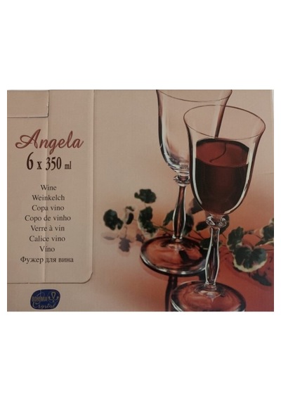 Bohemia 6 Parça Cristal Angela Kadeh Seti 350 Ml