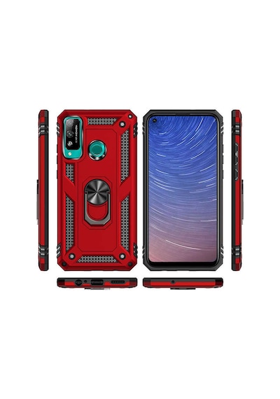 Huawei P40 Lite E Kılıf Zore Vega Kapak Gold