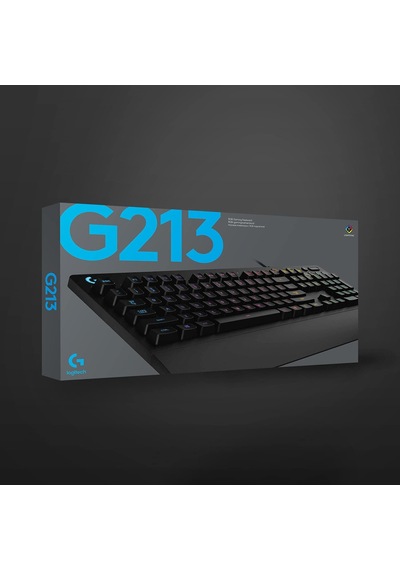 G213 Rgb Kablolu Oyuncu Klavyesi, Lıghtsync Teknolojisi, Sıvı Dökülmesine Dayanıklı, Özel Medya Denetimleri, Tür